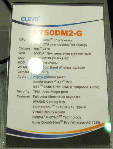 Computex 2016 Booth Raid: Clevo 5 Computex 2016 - Clevo Booth 03A