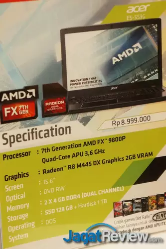 Hands on Preview AMD FX 9800P Bristol Ridge APU 7th Gen Jagat
