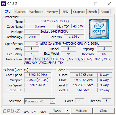 HP Pavilion Gaming 15-ak035tx CPUZ 01