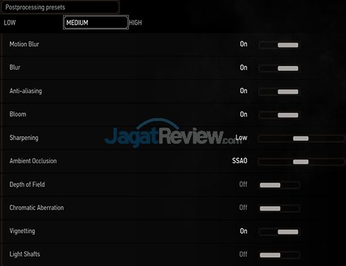 HP Pavilion Gaming 15-ak035tx TW3 Setting - Postprocessing Medium
