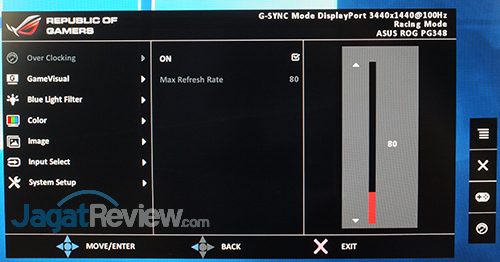 ASUS ROG Swift PG348Q Menu 03