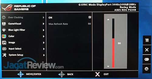 ASUS ROG Swift PG348Q Menu 05
