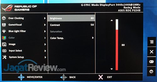 ASUS ROG Swift PG348Q Menu 10