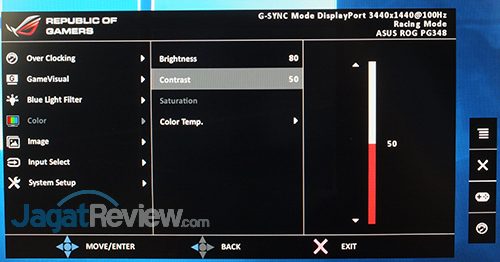 ASUS ROG Swift PG348Q Menu 11
