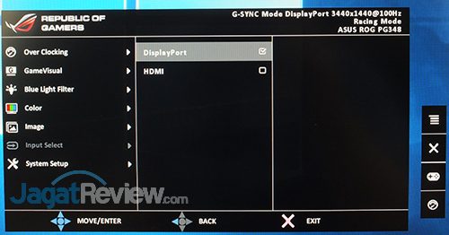 ASUS ROG Swift PG348Q Menu 14