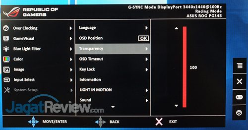 ASUS ROG Swift PG348Q Menu 19