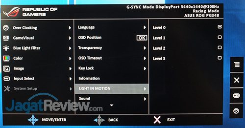 ASUS ROG Swift PG348Q Menu 25