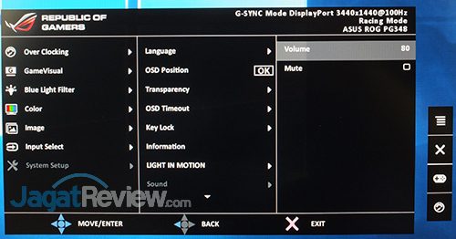 ASUS ROG Swift PG348Q Menu 26