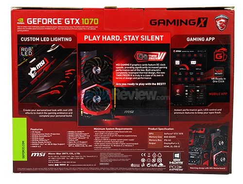 Review VGA Card MSI GTX 1070 GAMING X 8G 3 MSI1070GAMX_Box3