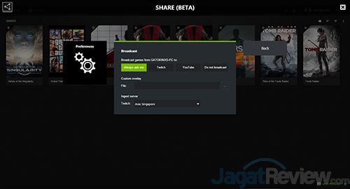 Mengintip Penampilan Baru GeForce Experience 3.0 Beta 21 NVIDIA GFE3 32