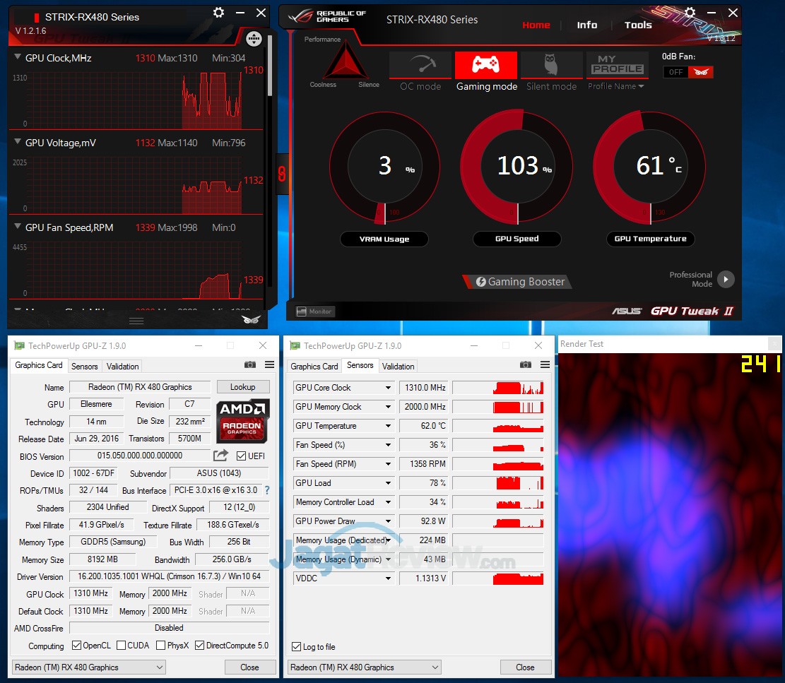 RX480 Strix Gaming mode 1