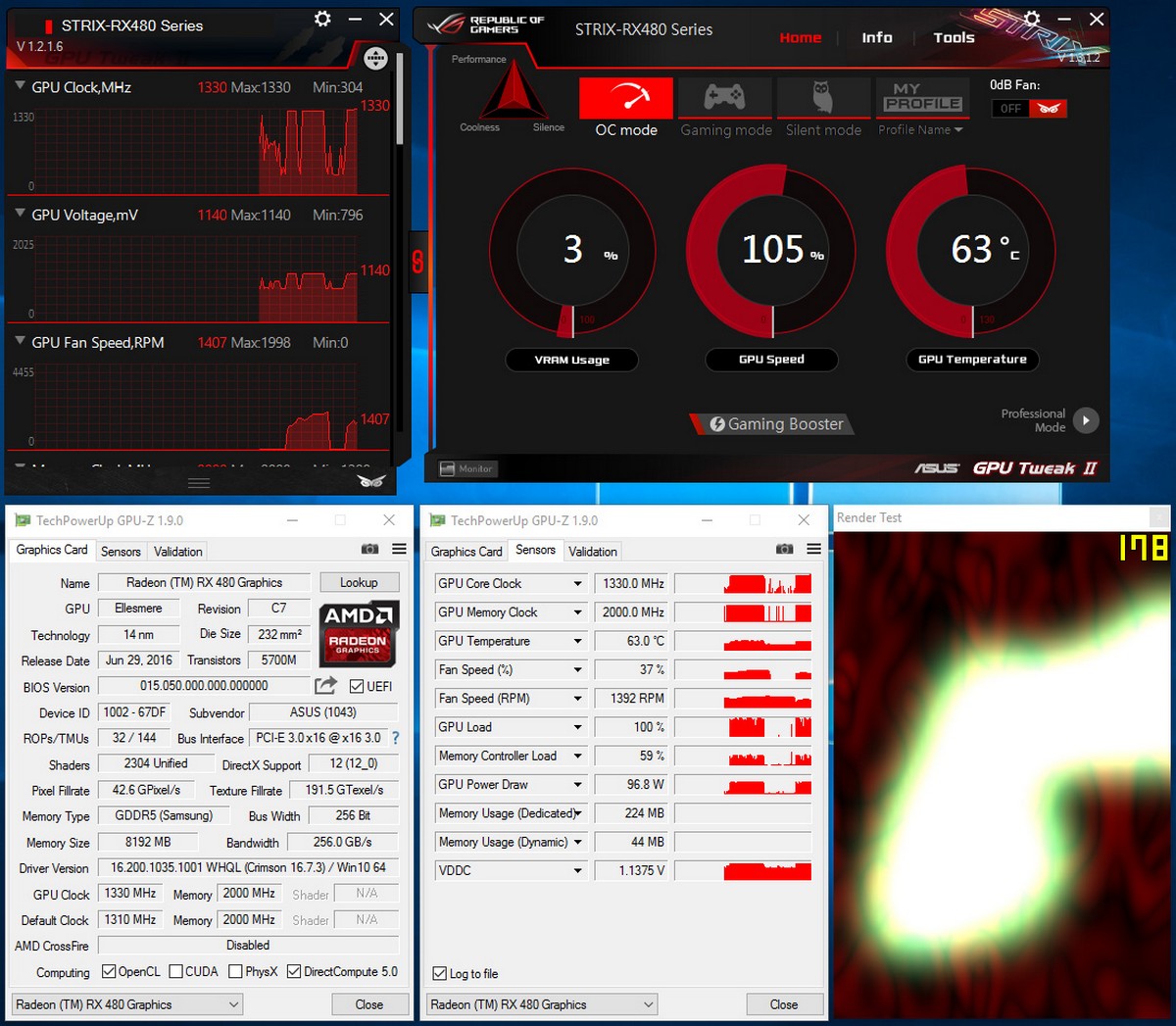 RX480 Strix OC mode