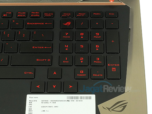 ASUS ROG GX700 ROG Keys & Top Speaker