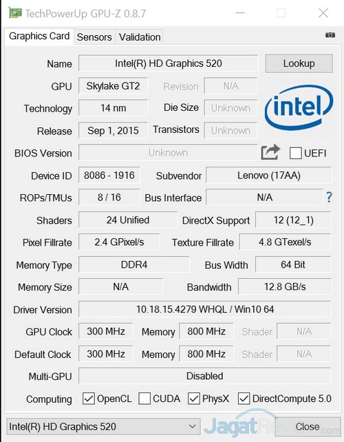 GPUZ Intel