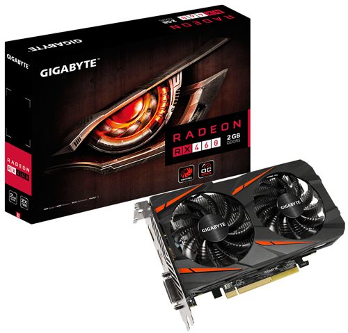 Gigabyte RX 460 WINDFORCE OC 2 GB 1212 7000