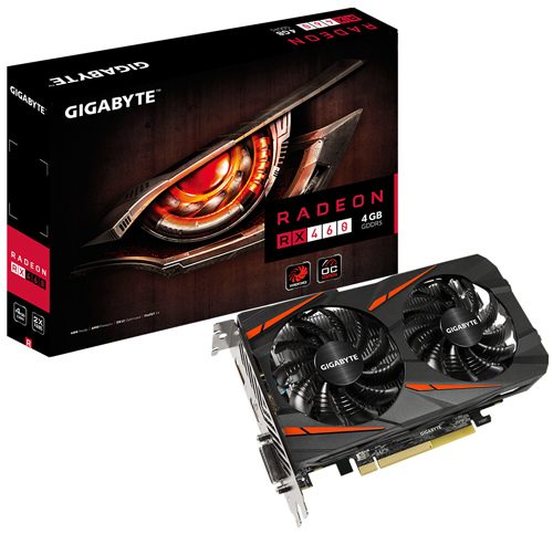 Parade VGA AMD Radeon RX 460 7 Gigabyte RX 460 WINDFORCE OC 4 GB 1212 7000