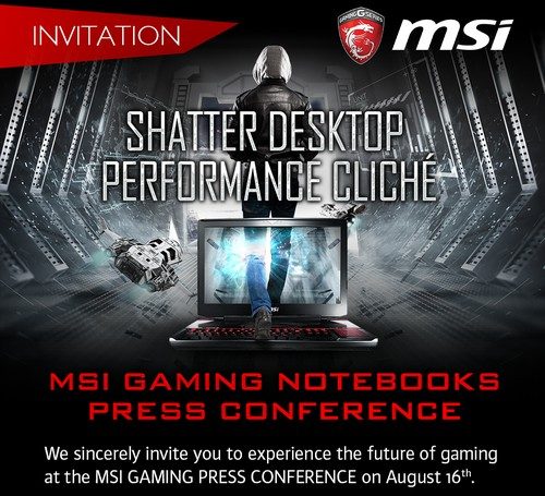 JagatReview Berangkat ke MSI Gaming Notebook Press Conference 2016, Taipei 1 Invitation
