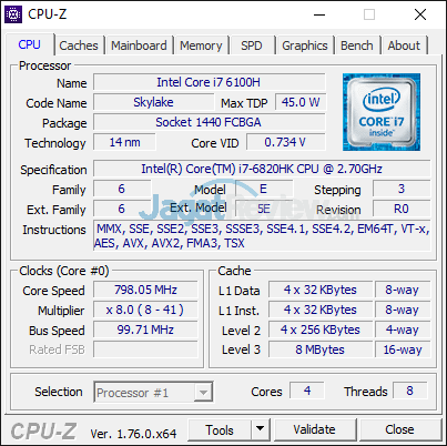 Review Notebook Gaming: MSI GT72S 6QE Dominator Pro G Heroes Special Edition 3 MSI GT72S 6QE CPUZ 03