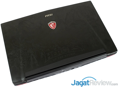 MSI GT72S 6QE Top View