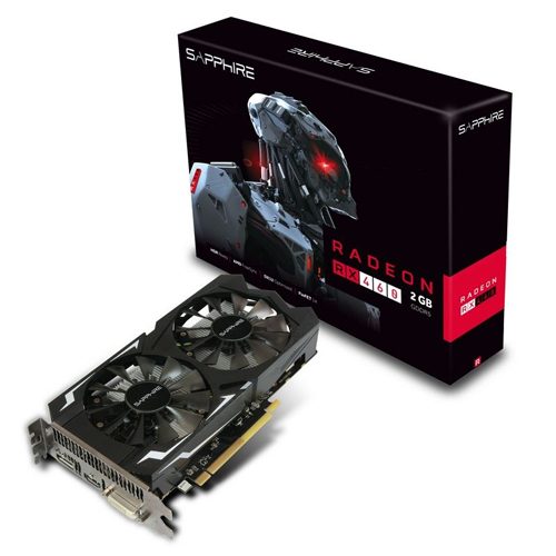 Parade VGA AMD Radeon RX 460 5 SAPPHIRE RX 460 2 GB 1090 1175 7000