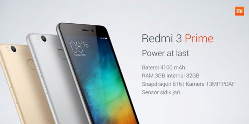 Akhirnya, Redmi 3 Prime Resmi Masuk ke Indonesia