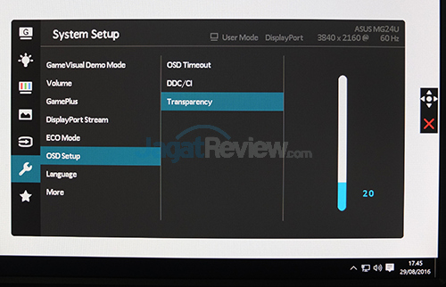 Hands-On Review: ASUS MG24UQ Gaming Monitor 28 asus-mg24uq-menu-49
