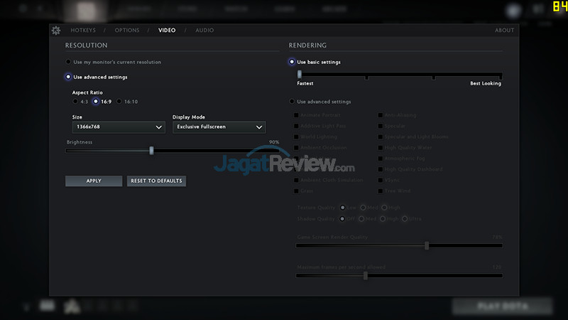 Review Prosesor: AMD A10-9600P 18 a10-9600p-dota2-setting