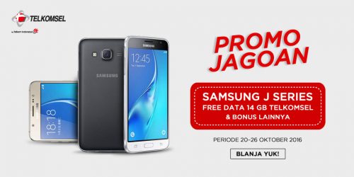 Direct Release: Beli Samsung J Series di blanja.com Free Paket Data Telkomsel 14GB 1 promo-jagoan