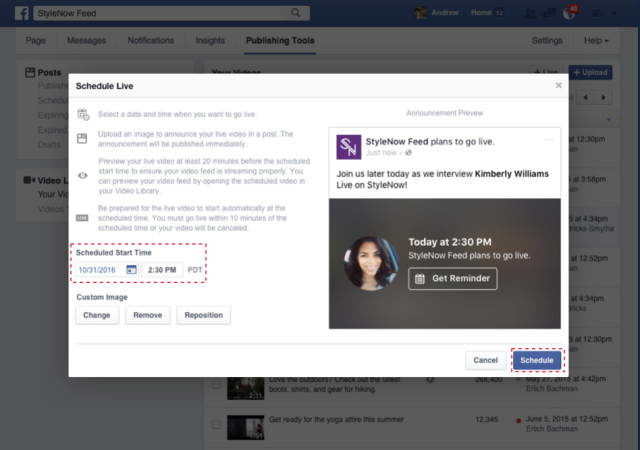 facebook live