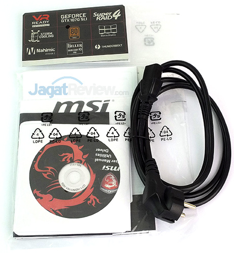 Review Mini PC Desktop: MSI Vortex G65VR 6RE SLI 23 MSI Vortex G65VR 6RE SLI Accessories
