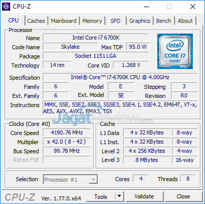 Review Mini PC Desktop: MSI Vortex G65VR 6RE SLI 3 MSI Vortex G65VR 6RE SLI CPUZ 01