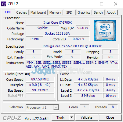 Review Mini PC Desktop: MSI Vortex G65VR 6RE SLI 4 MSI Vortex G65VR 6RE SLI CPUZ 03