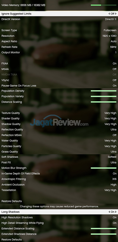 MSI Vortex G65VR 6RE SLI GTAV Setting (1080P)