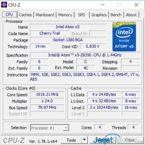 Review Tablet 2-in-1 Chuwi Hi10 Plus 2 CPUz - CPU