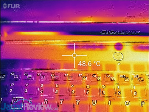 Review Notebook Gaming: Gigabyte P35X v6 34 Gigabyte P35X v6 FlirOne Image 09
