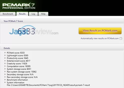 Review Notebook Gaming: Gigabyte P35X v6 2 Gigabyte P35X v6 PCMark 7