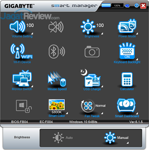 Review Notebook Gaming: Gigabyte P35X v6 3 Gigabyte P35X v6 Smart Manager 03