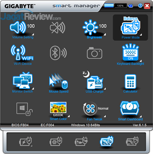 Review Notebook Gaming: Gigabyte P35X v6 7 Gigabyte P35X v6 Smart Manager 09