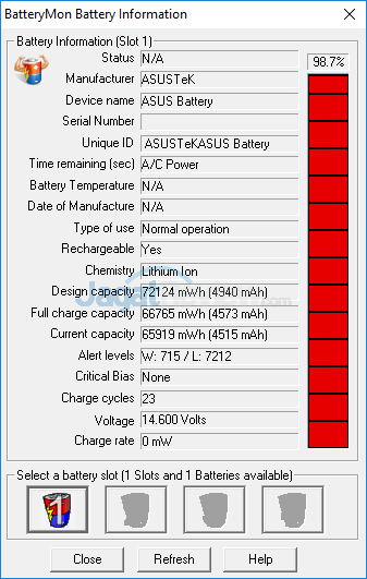 ASUS ROG GX800 Battery