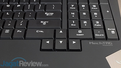 Review Notebook Gaming: ASUS ROG GX800VH 16 ASUS ROG GX800 Keyboard - Arrow Keys