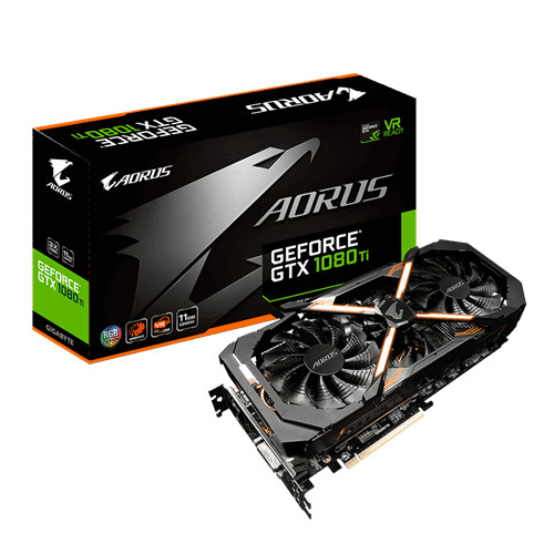 Parade VGA NVIDIA GeForce GTX 1080 Ti 3 GIGABYTE Aorus GTX 1080 Ti - Gaming 1569 1683 11010 OC 1594 1708 11010
