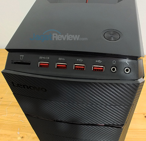 Review PC Desktop Gaming: Lenovo IdeaCentre Y900 3 Lenovo IC Y900 Connector - Front
