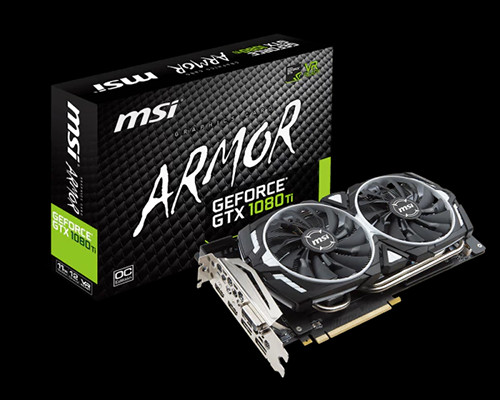 Parade VGA NVIDIA GeForce GTX 1080 Ti 15 MSI GTX 1080 Ti Armor OC - 1531 15645 11016