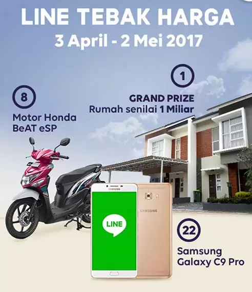 Direct Release: Ikuti Permainan Tebak Harga dari LINE, Menangkan Rumah Senilai 1 Milyar Rupiah 1 line tebak harga