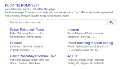 Situs Telkomsel Diretas, Hacker Lontarkan Kata-kata Kasar 1 Situs Telkomsel Diretas, Hacker Lontarkan Kata-kata Kasar
