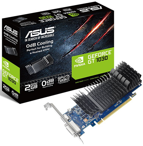 ASUS GT 1030 Silent 2 GB GDDR5 Gaming 1228 1468 OC 1266 1506 6008