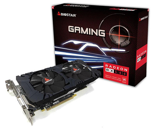 Biostar RX 580 Dual Cooling 8 GB 1340 8000