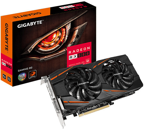 GIGABYTE RX 580 Gaming 8 GB Gaming 1340 OC 1355 8000