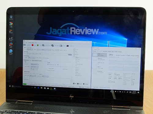 HP Spectre x360 Handbrake Screen