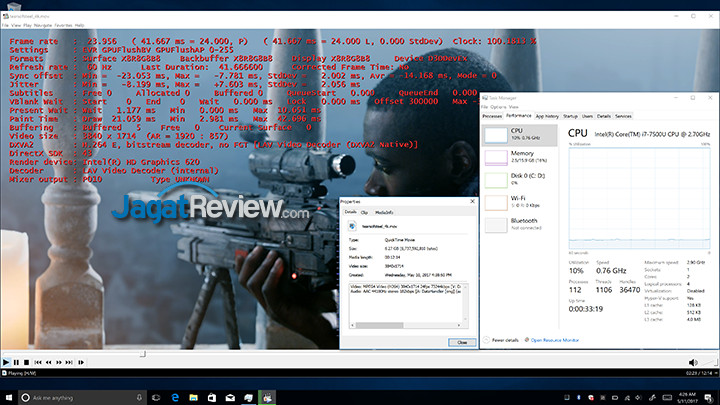 Notebook Tipis Harus Bisa Olah Video 4K 3 HP Spectre x360 MPCHC 4K QSV On Usage (Laptop)